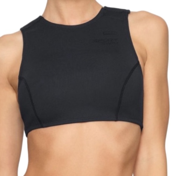 Skims swim high neck Onyx top - Picture 1 of 6